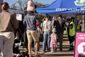 Albury Wodonga event photography by Jason Robins capturing crowds and families at a vibrant regional community festival or corporate expo.
