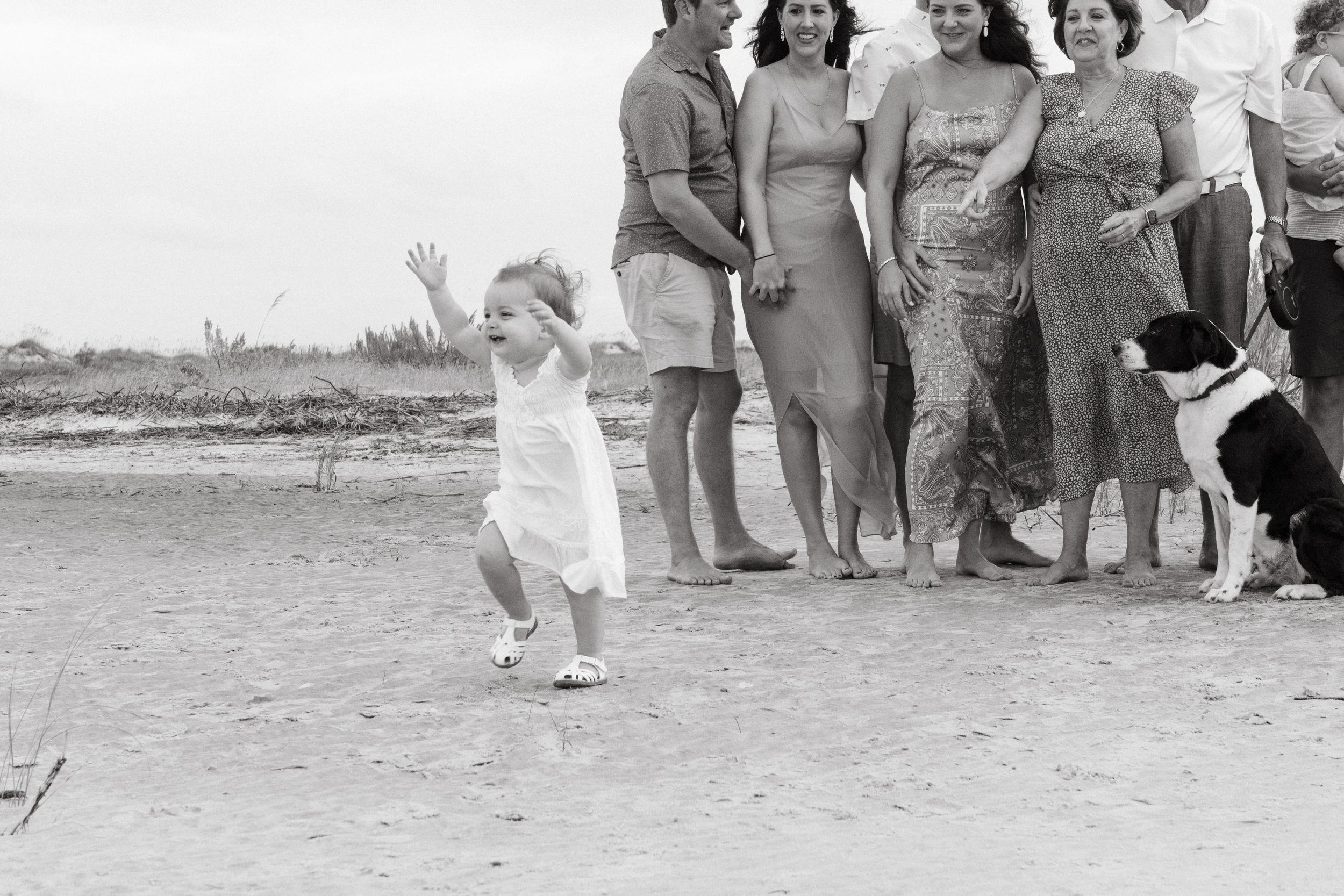 family photos on beach st. simons