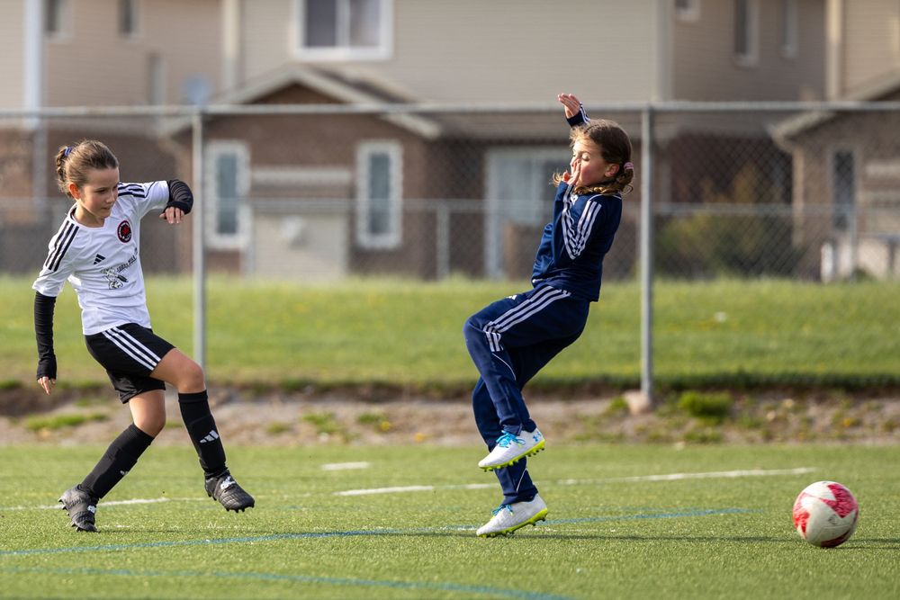 Grimsby Girls Soccer during game