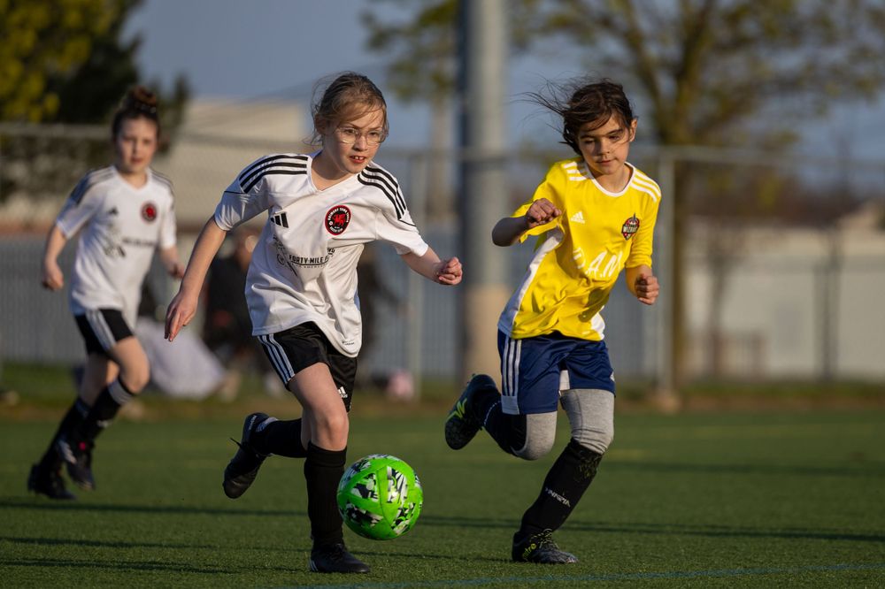 Grimsby Girls Soccer during game