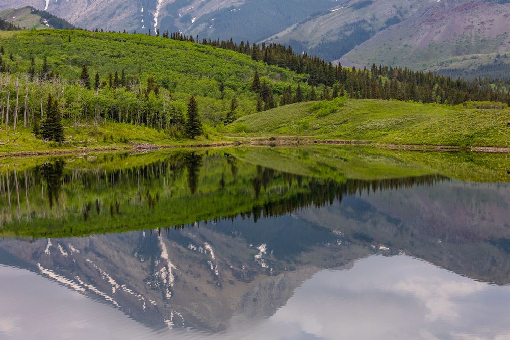 Mountain reflections on a perfect day