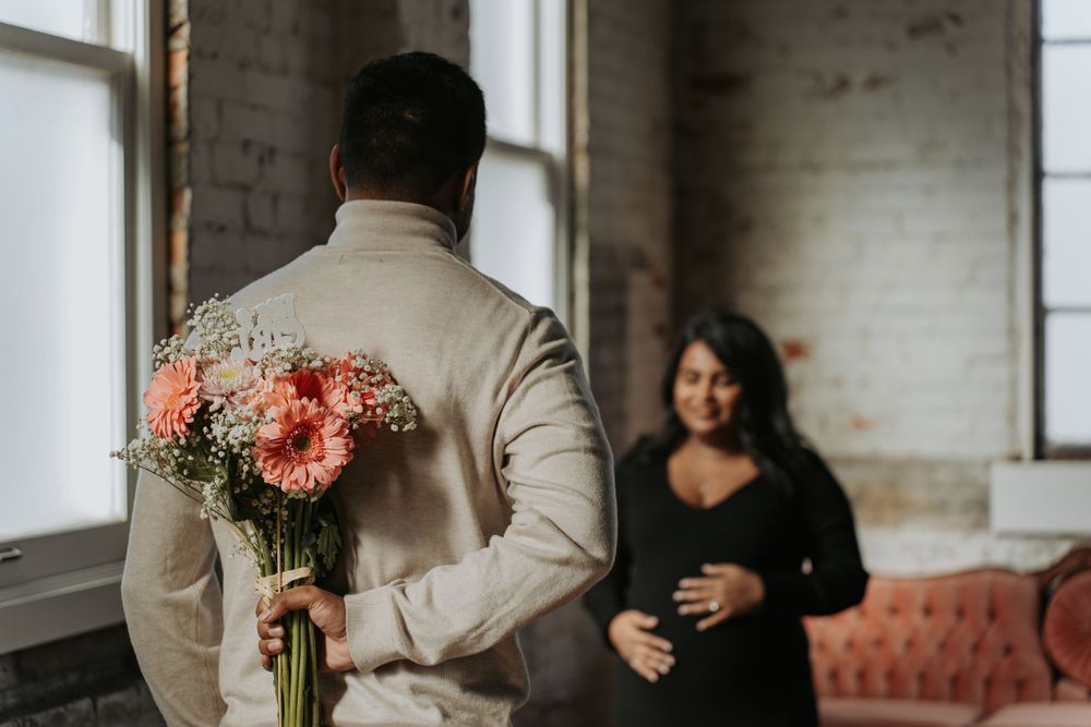 A joyful moment between a couple