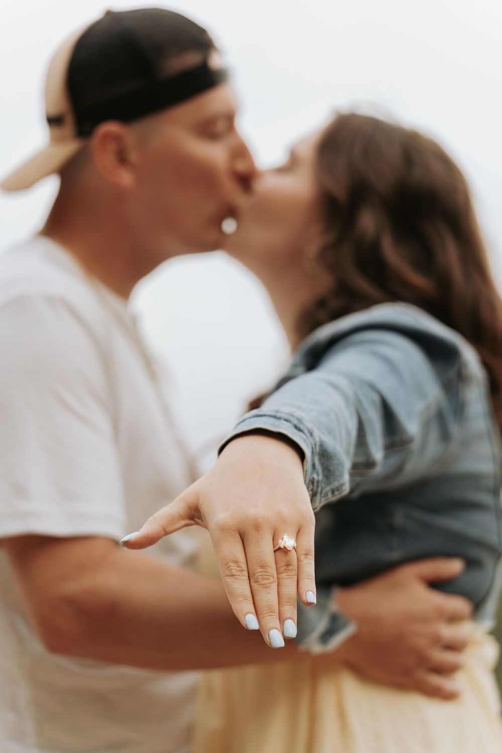 A couple at dusk