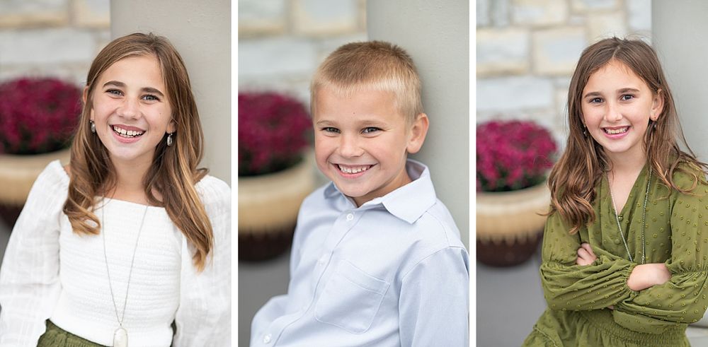 Family of 5 Portrait Session with pet dog at Private Residence by Bartlesville Family Photographer Kristi Bray