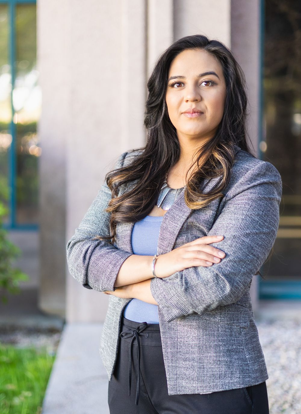 Professional Headshot Photography in natural light onsite morgan stanley