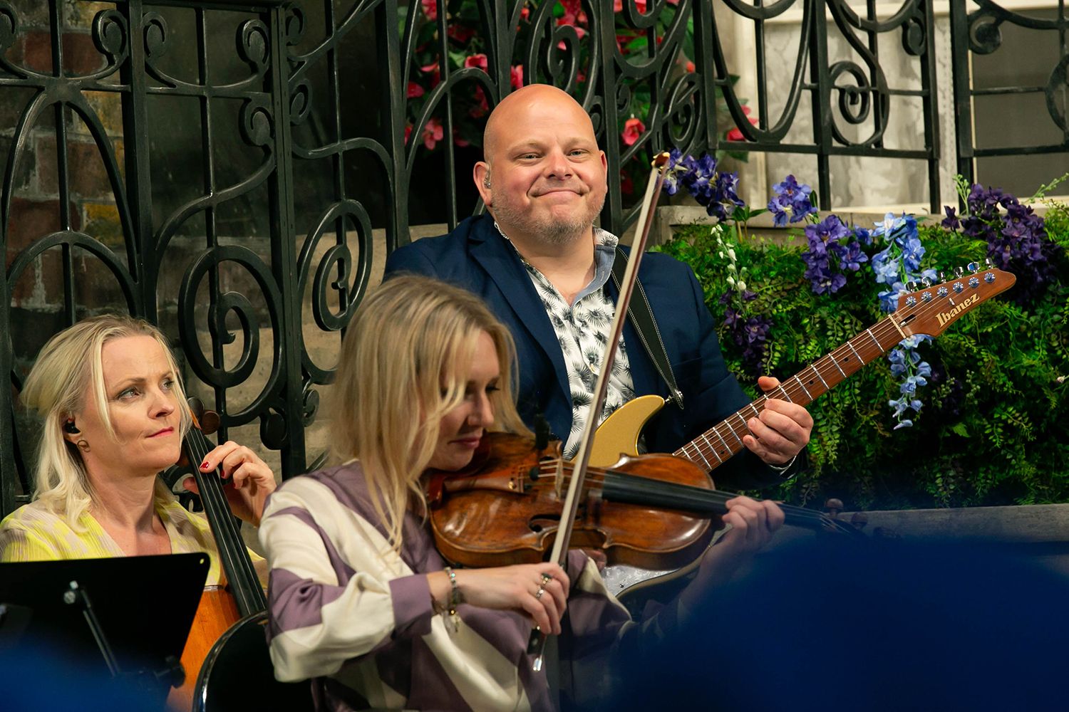 Musikalkväll på Vallarnas Friluftsteater i Falkenberg med Peter Johansson och Emmi Christensson. Fotograf Rebecca Nordin.