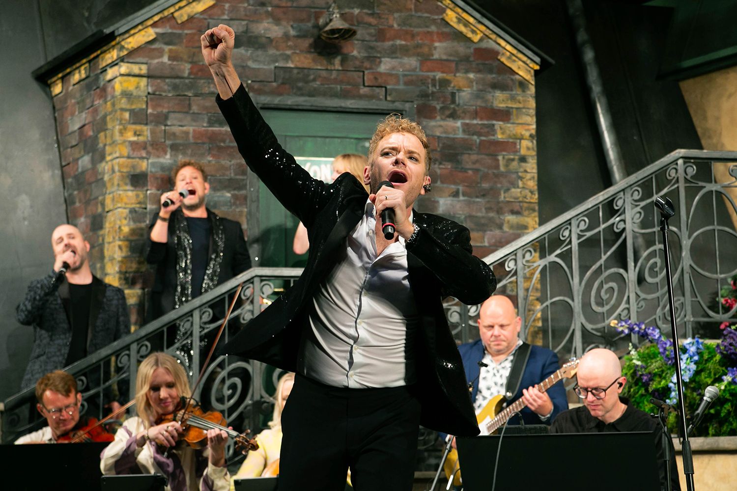 Musikalkväll på Vallarnas Friluftsteater i Falkenberg med Peter Johansson och Emmi Christensson. Fotograf Rebecca Nordin. Musikalkväll på Va