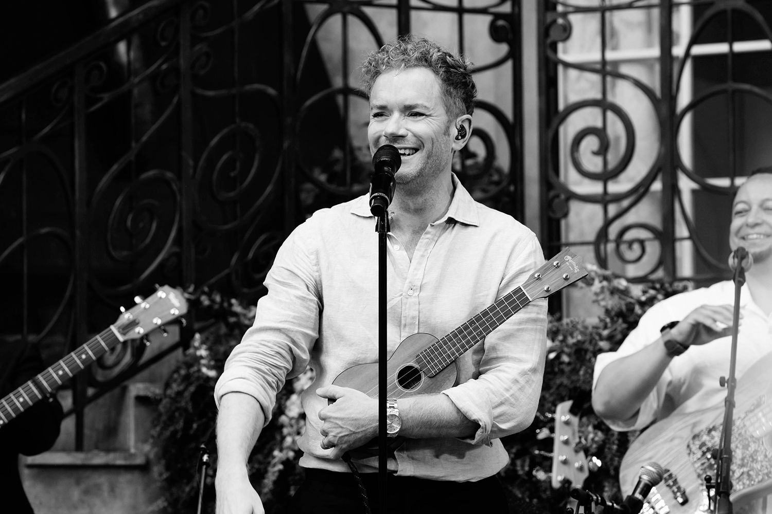 Musikalkväll på Vallarnas Friluftsteater i Falkenberg med Peter Johansson och Emmi Christensson. Fotograf Rebecca Nordin.