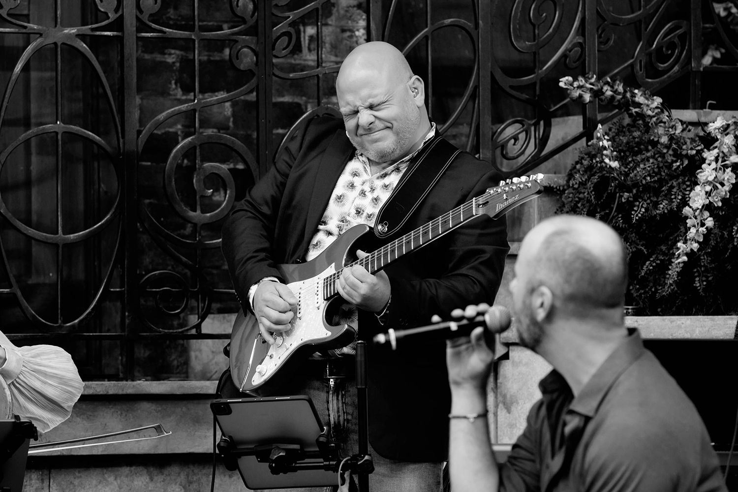 Musikalkväll på Vallarnas Friluftsteater i Falkenberg med Peter Johansson och Emmi Christensson. Fotograf Rebecca Nordin. Pelle Holmberg.