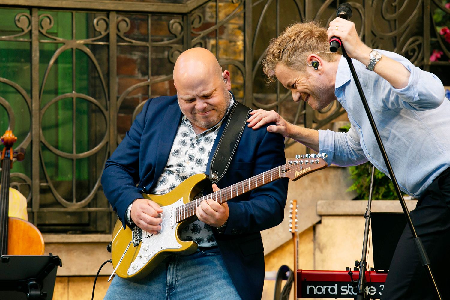 Musikalkväll på Vallarnas Friluftsteater i Falkenberg med Peter Johansson och Emmi Christensson. Fotograf Rebecca Nordin.