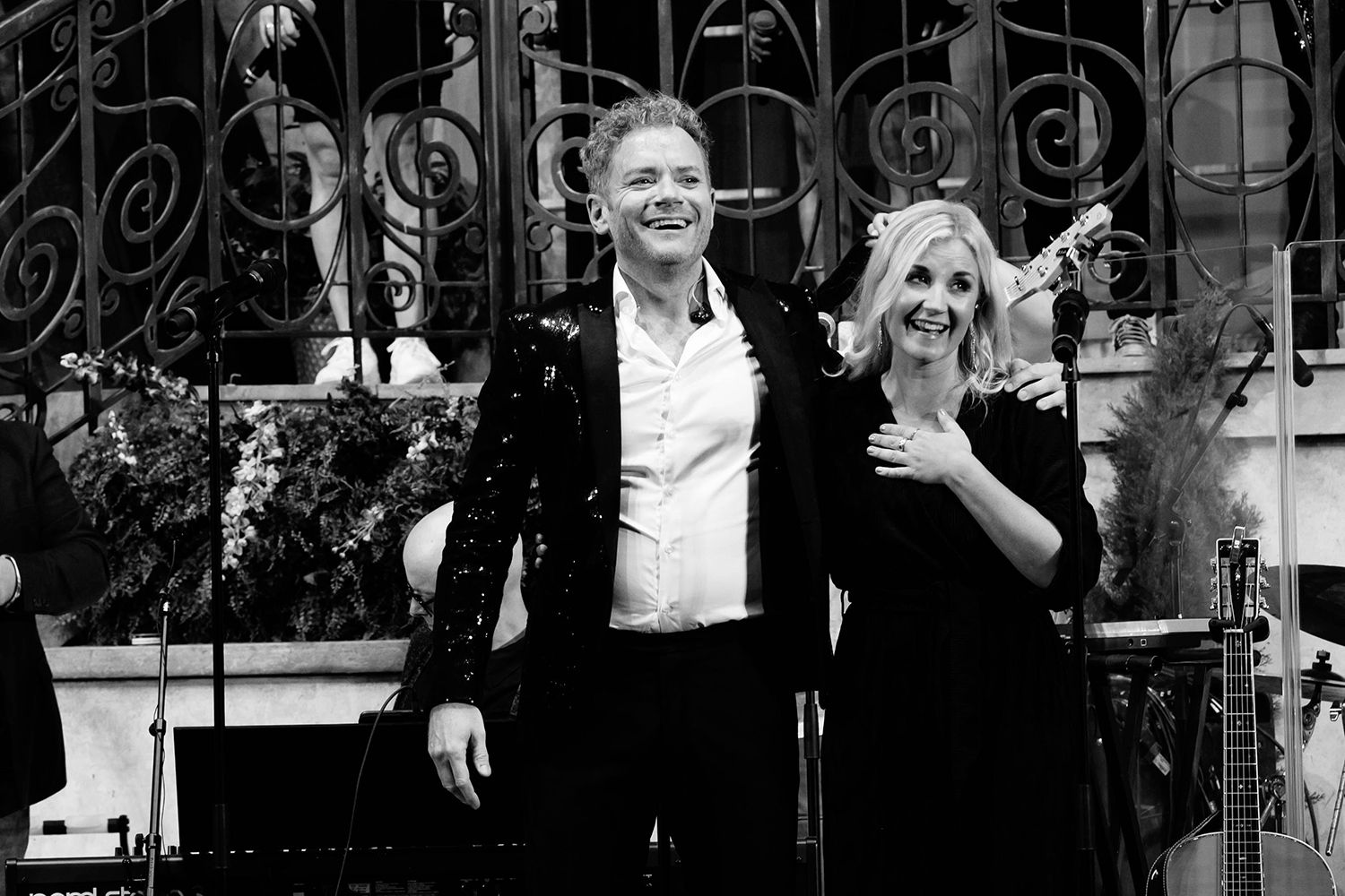 Musikalkväll på Vallarnas Friluftsteater i Falkenberg med Peter Johansson och Emmi Christensson. Fotograf Rebecca Nordin.
