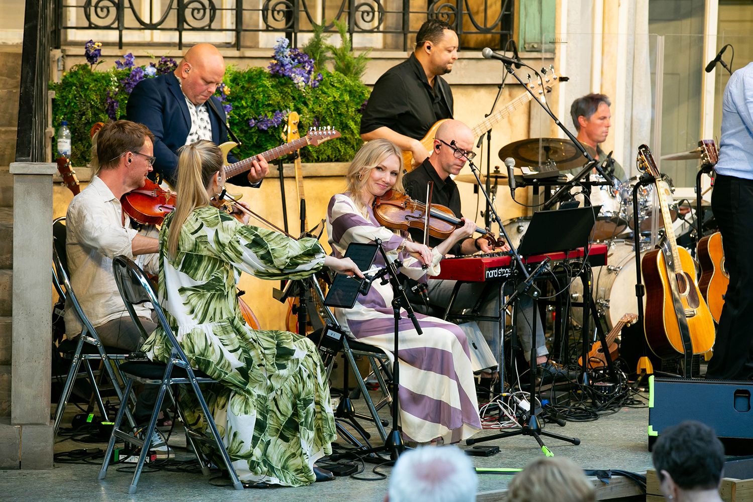 Musikalkväll på Vallarnas Friluftsteater i Falkenberg med Peter Johansson och Emmi Christensson. Fotograf Rebecca Nordin.
