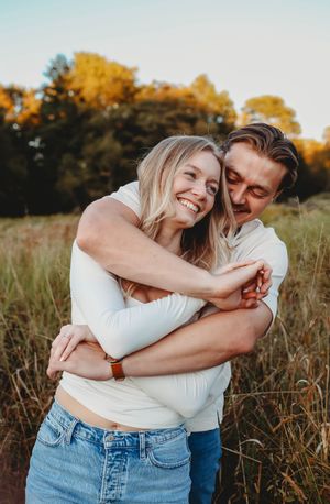 Couple at golden hour