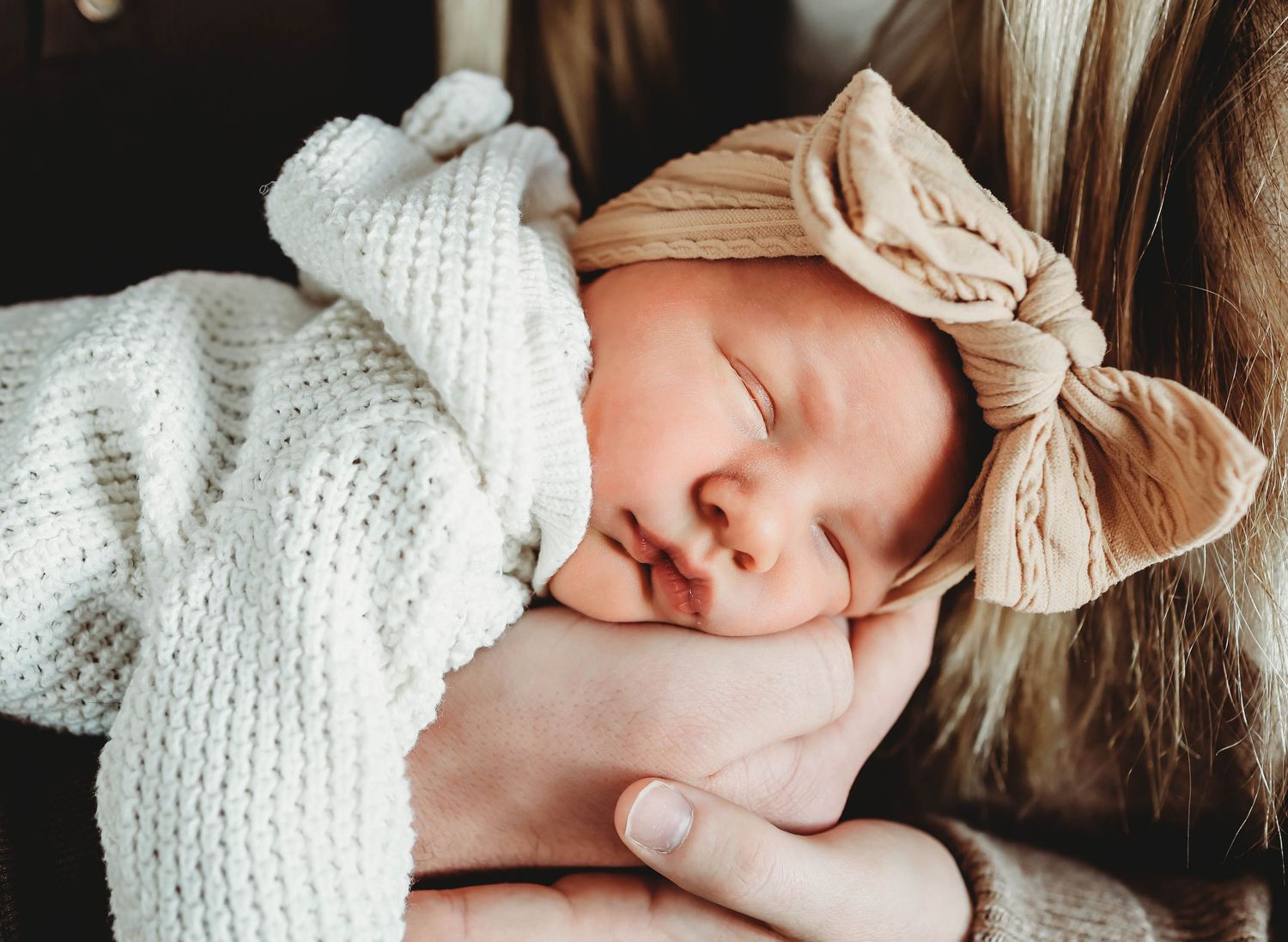 Newborn photos, in home