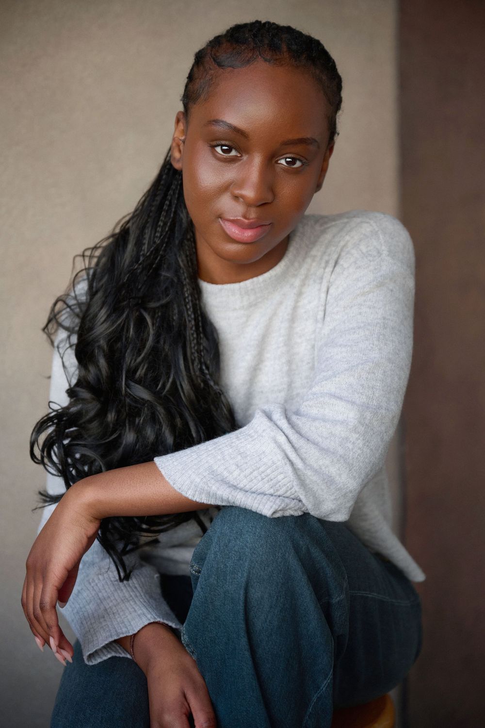 Natural, authentic actors headshot of actor Briana Osei