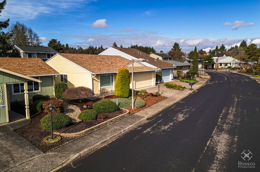 Real Estate Photography - Drone over street