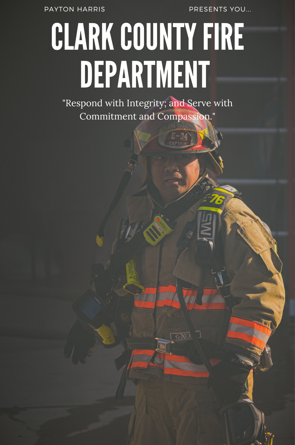 Firefighter in protective gear and reflective stripes responding to an emergency call.