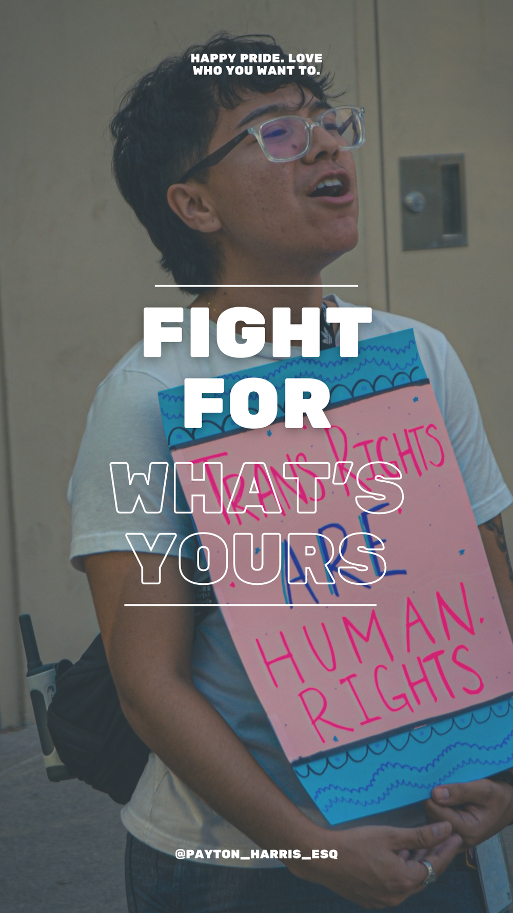 Protest signs advocating for human rights and equality displayed in a sequence.