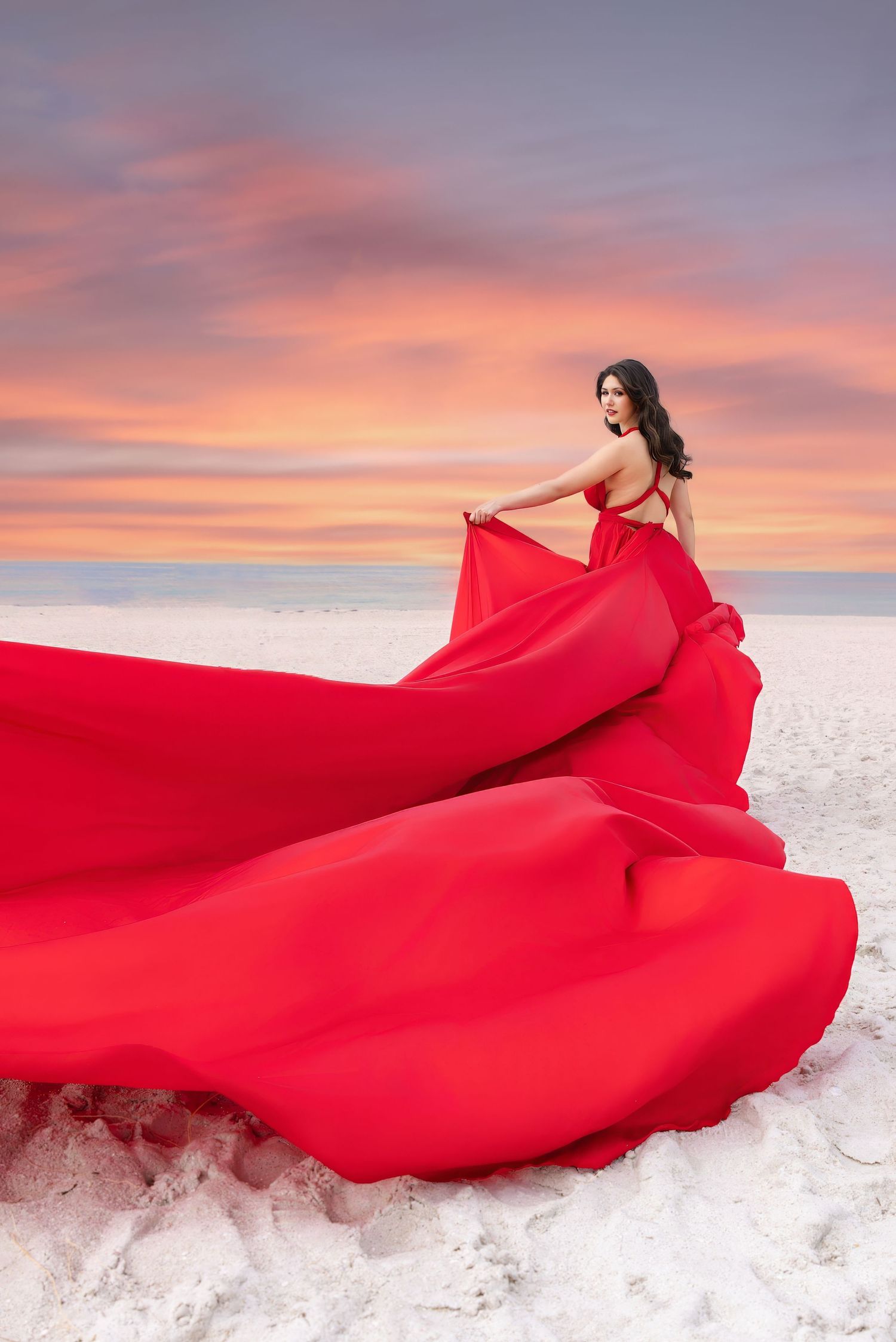 Naples Flying Dress Photoshoot - My Flying Dress Photo