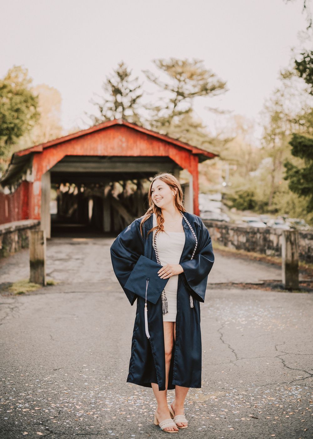 Lehigh Parkway Allentown Covered Bridge College Graduation Photographer Pics by Nics family pictures www.picsbynics.com