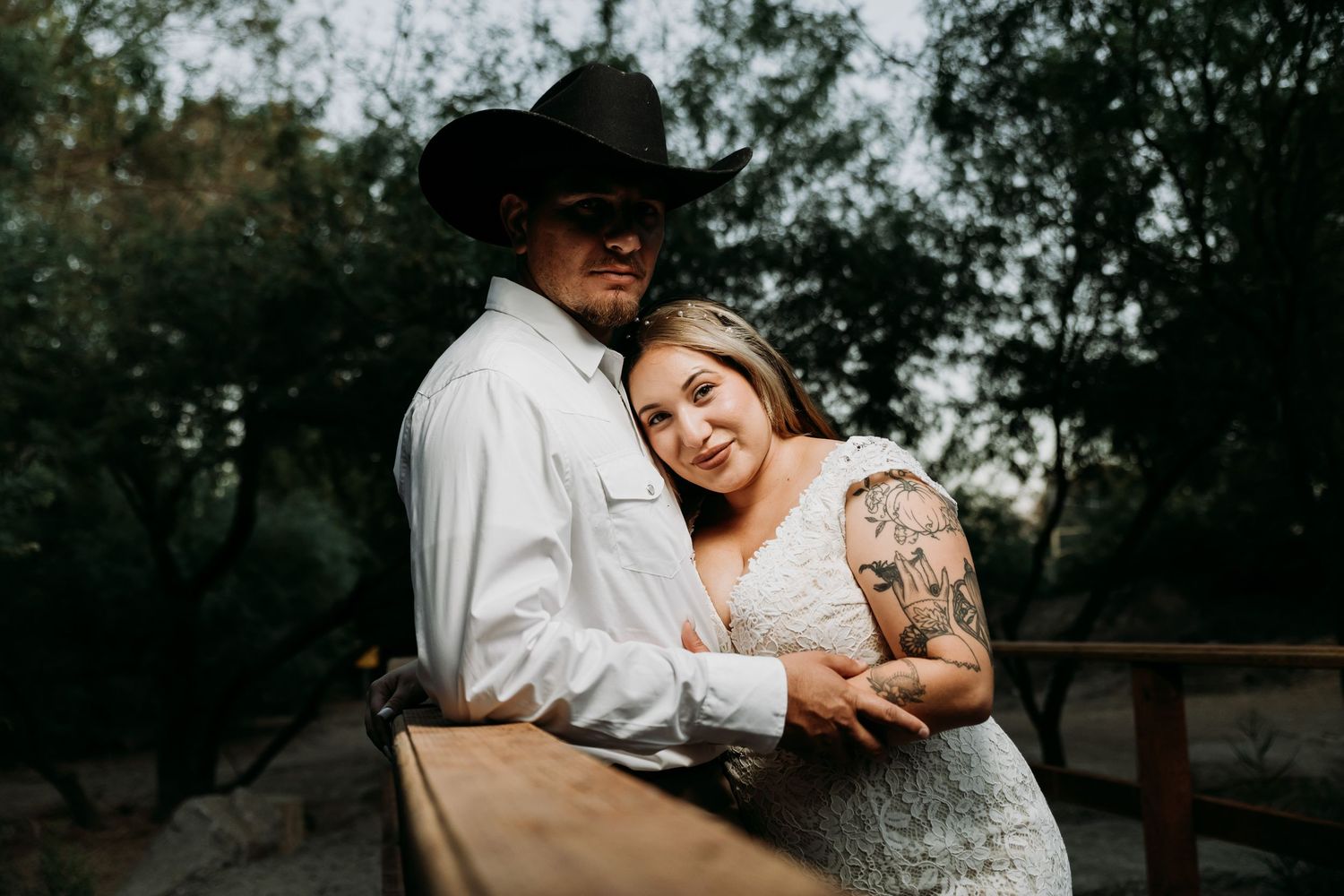 Wedding Photography By The Colorado River's Ocean to Ocean Bridge at Gateway Park in Yuma, Arizona