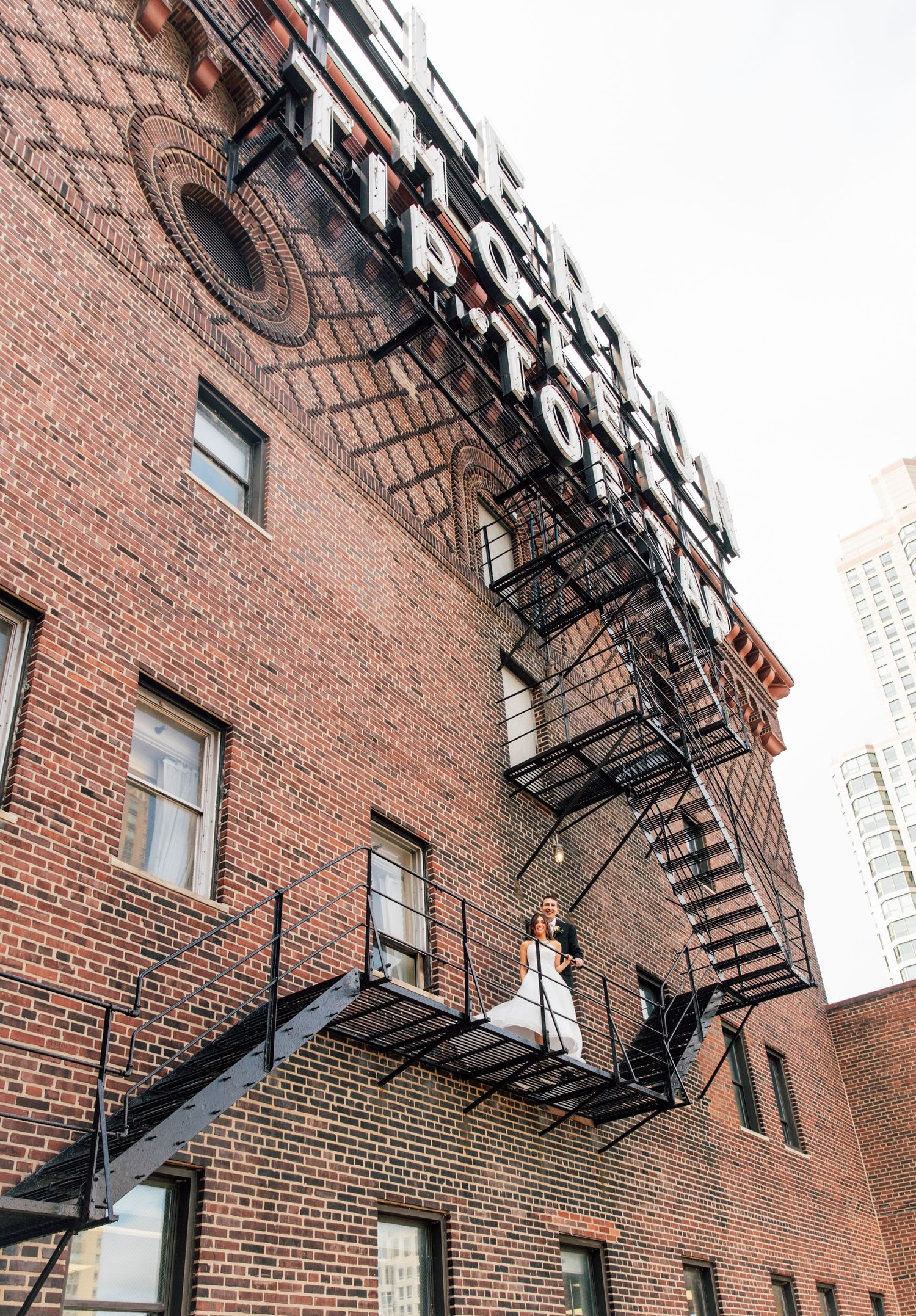 Tip Top Tap fire escape wedding