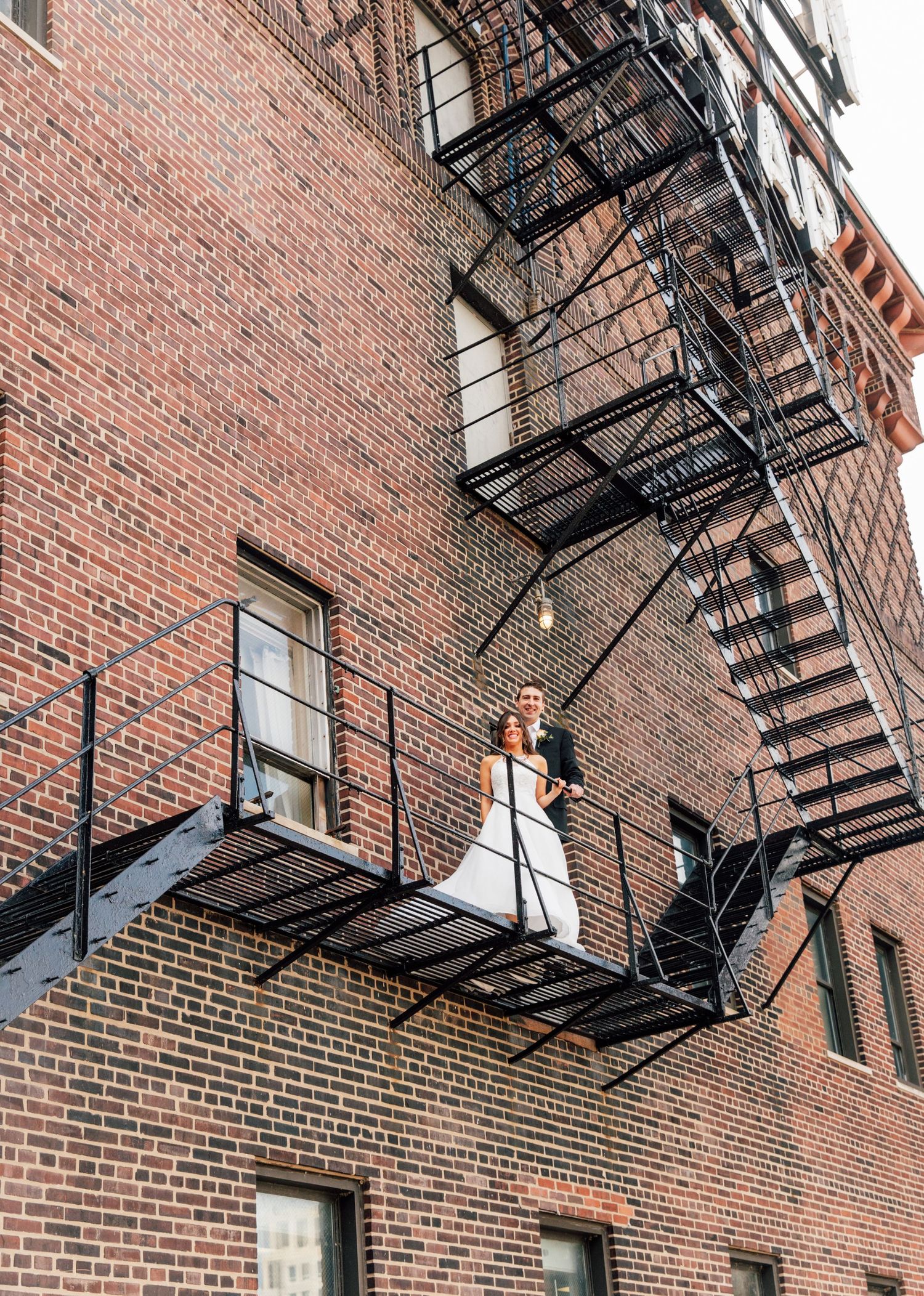Tip Top Tap fire escape wedding
