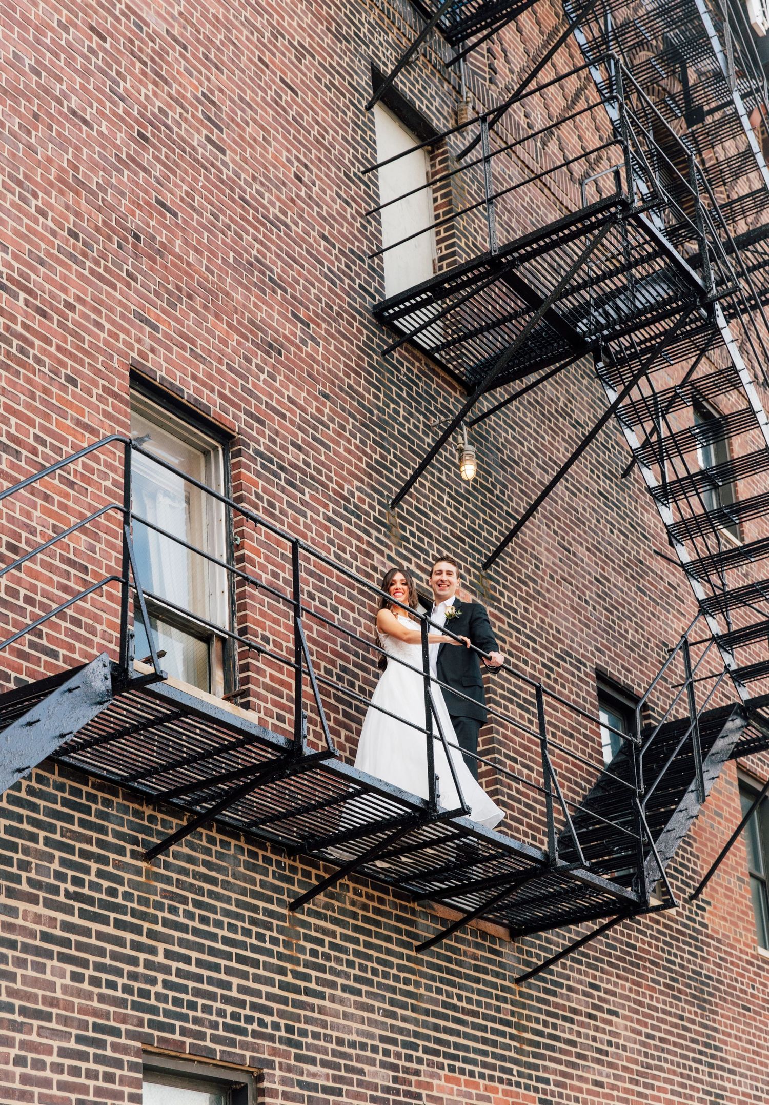 Tip Top Tap fire escape wedding