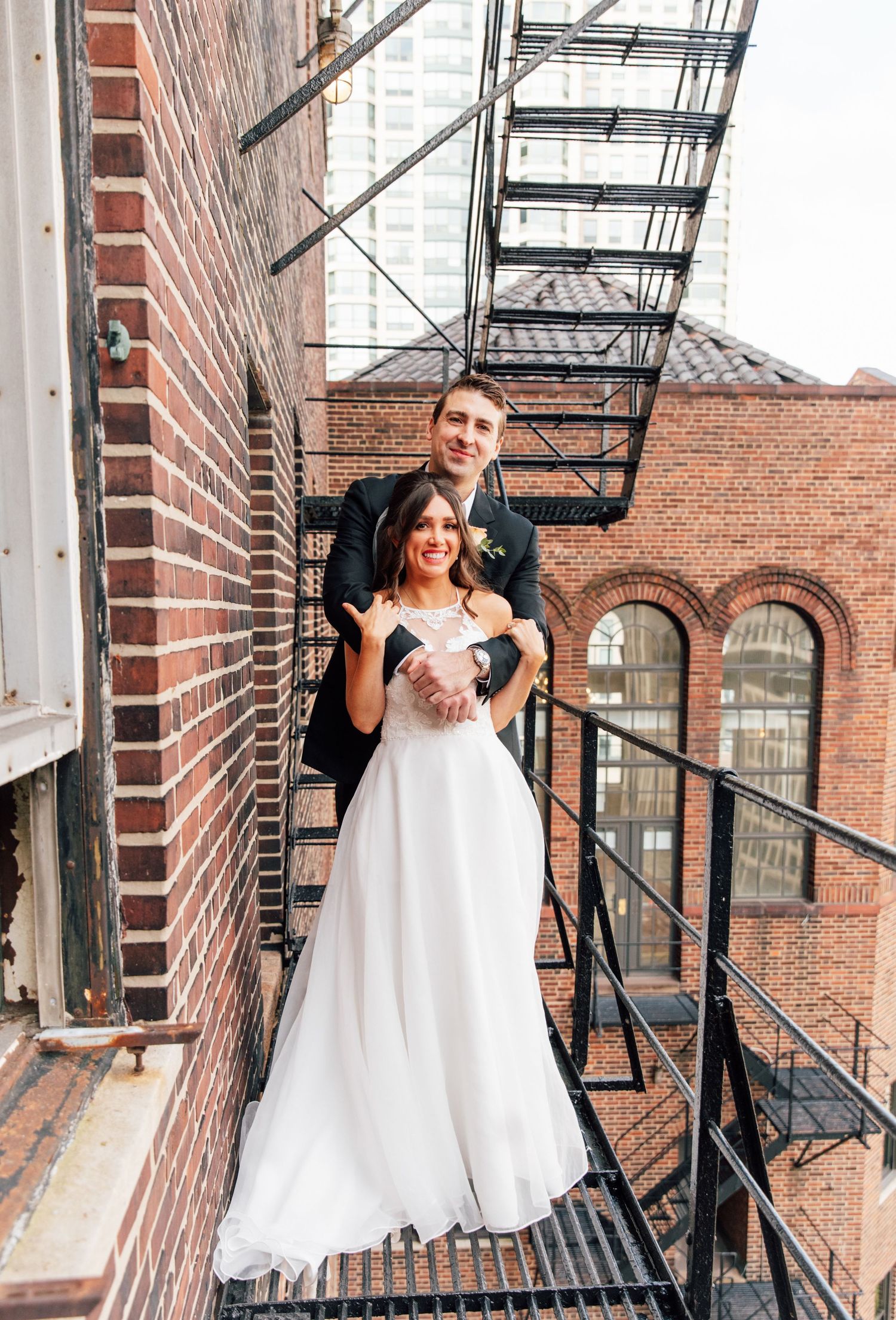 Tip Top Tap fire escape wedding