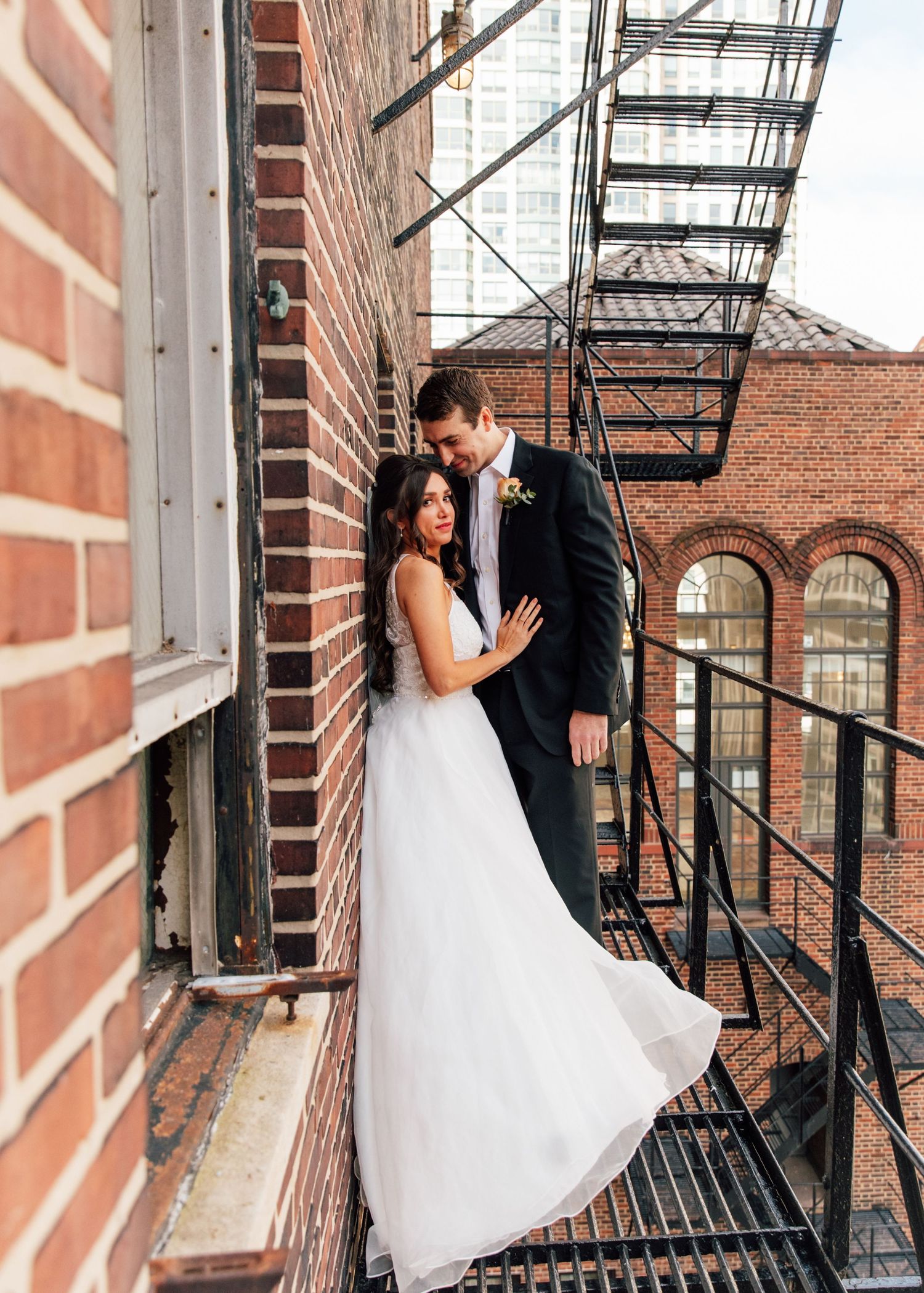 Tip Top Tap fire escape wedding