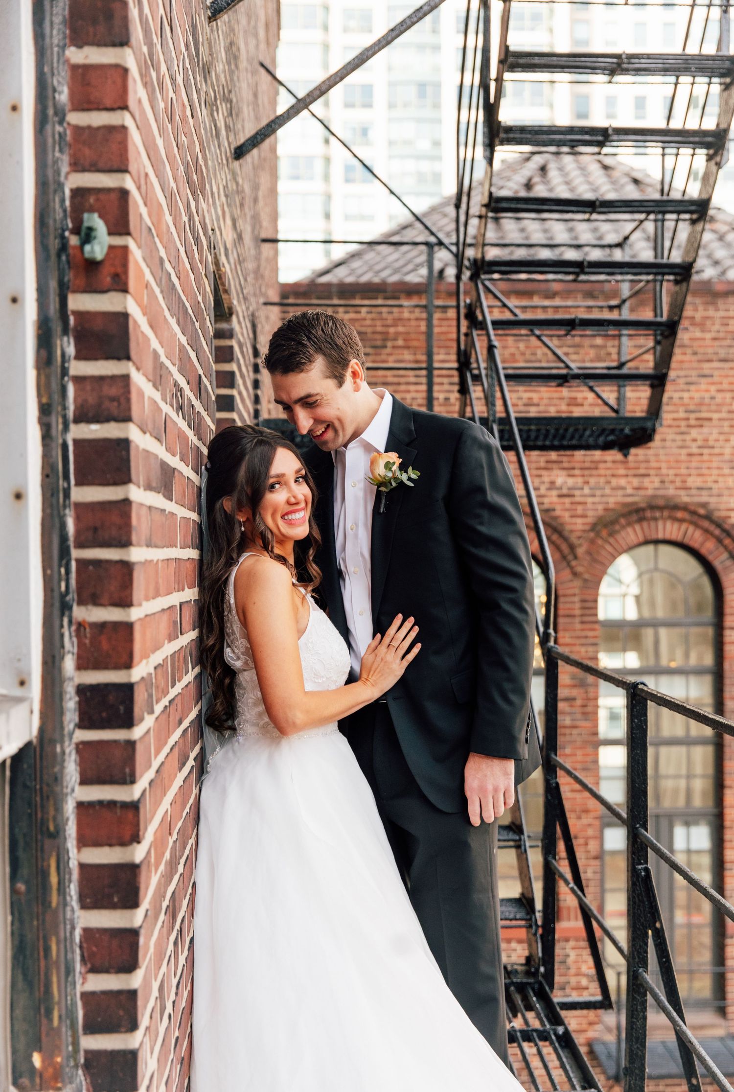 Tip Top Tap fire escape wedding