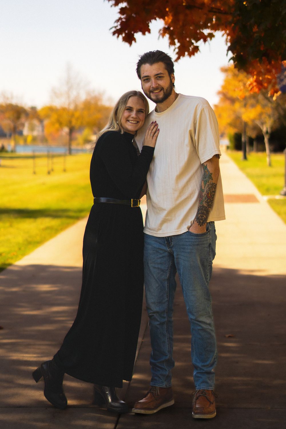 Couples photo taken in Door County wi