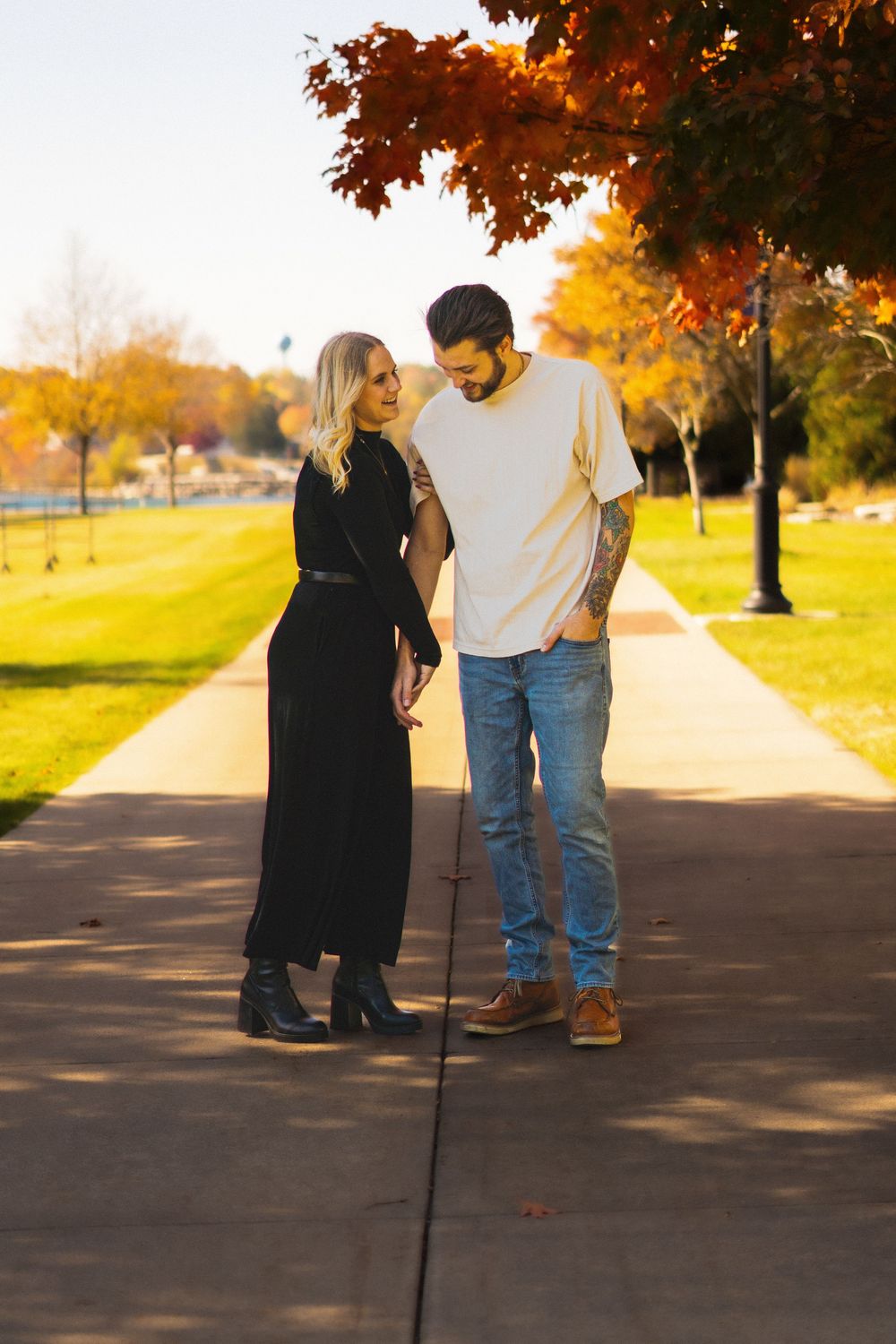 Couples photo taken in Door County wi