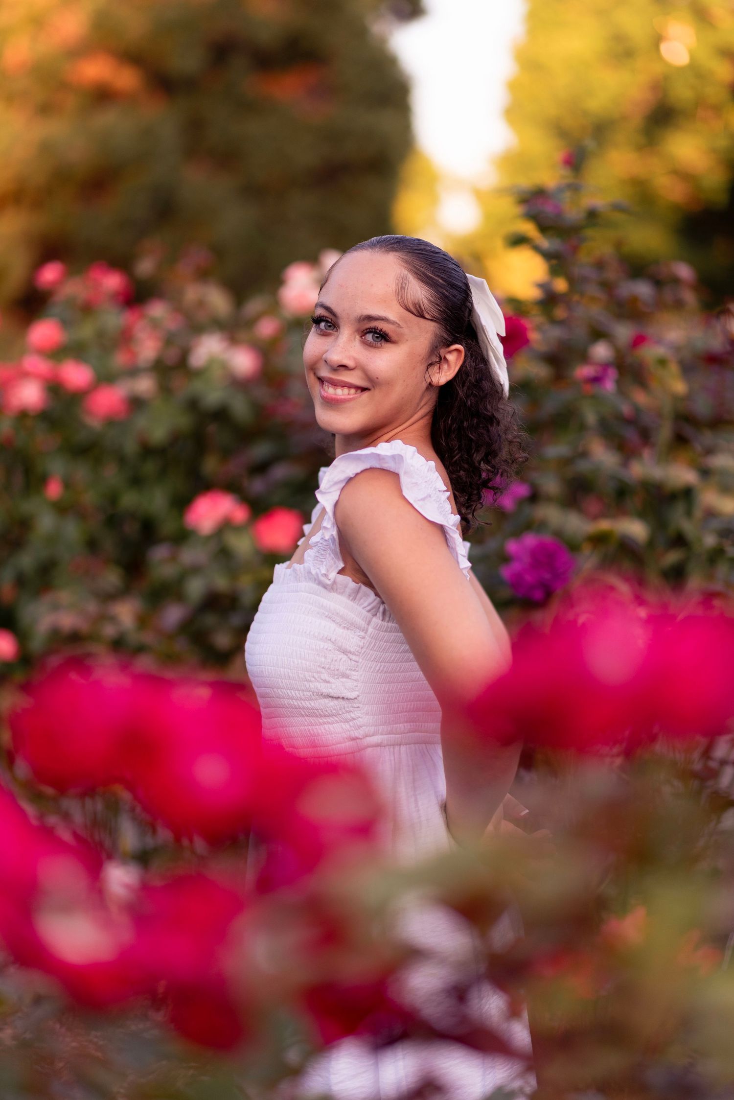 senior - portrait - photographer - Tacoma - pictures - flowers