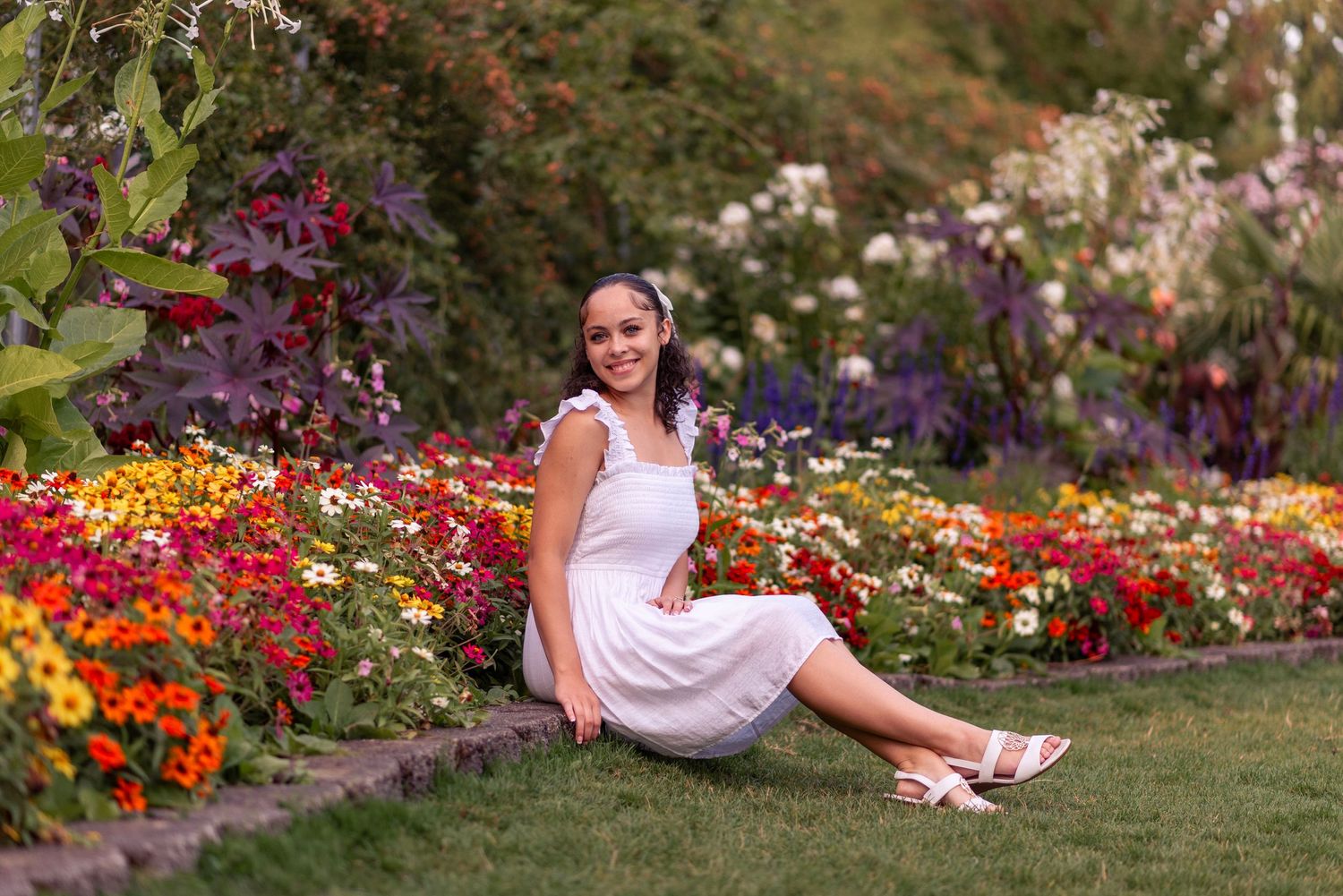 high, school, senior, pictures, Tacoma, Washington, rose, garden