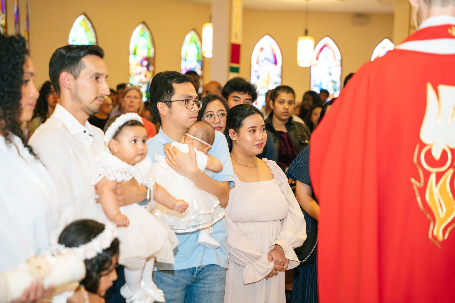 Baby waiting for her baptism.