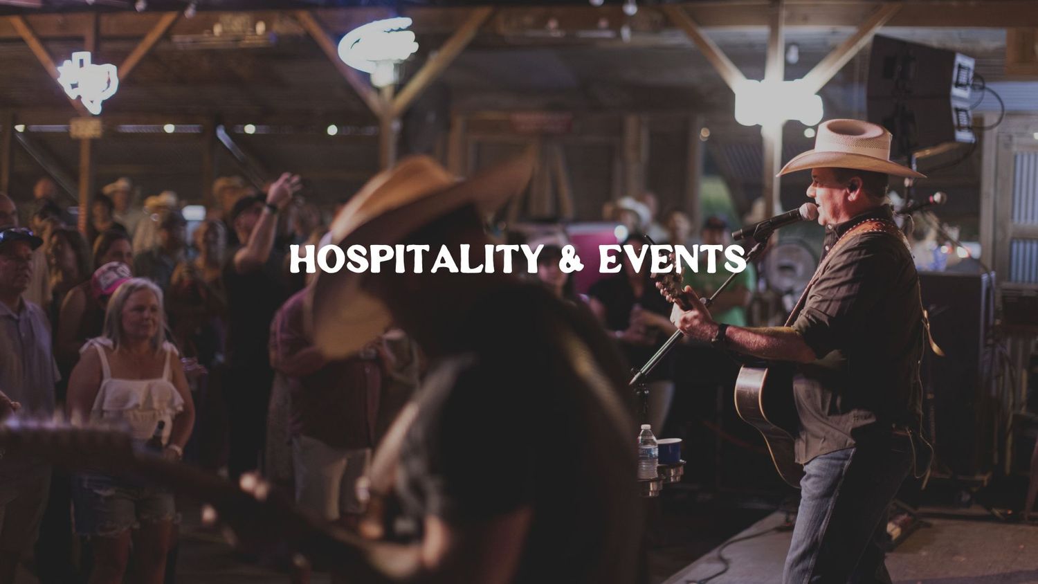 Hospitality and Events portfolio, including bar spaces, breweries, live music, fundraising events, golf tournaments