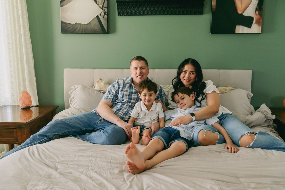 family in-home photography session
