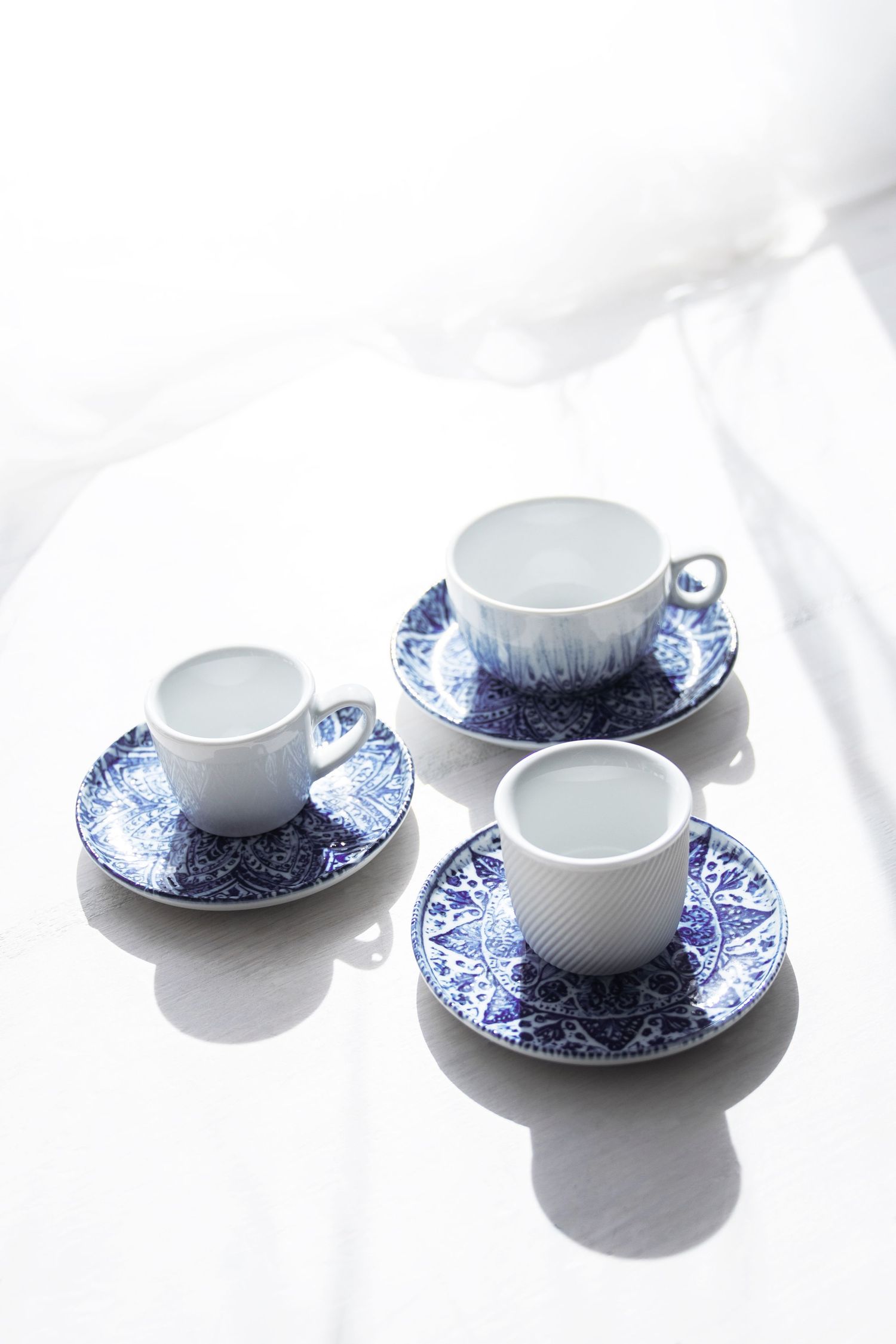 Porcelain collection Nordic with digital print.