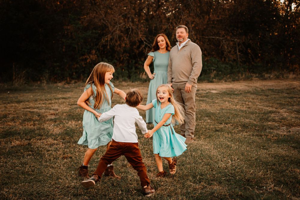 DFW family photographer capturing genuine connection between parents and their children
