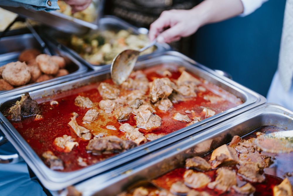 Wedding reception buffet catering at a Sydney Nikah celebration