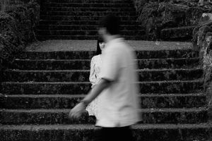 Kazakh couple destination engagement session in Guimarães, Portugal