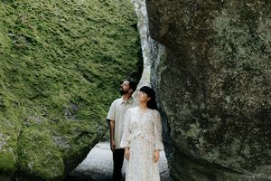 Kazakh couple destination engagement session in Guimarães, Portugal