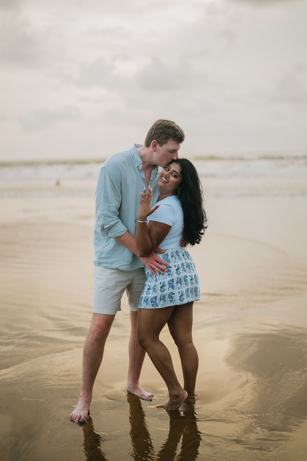 Professional proposal photography at Petitenget Beach Bali.