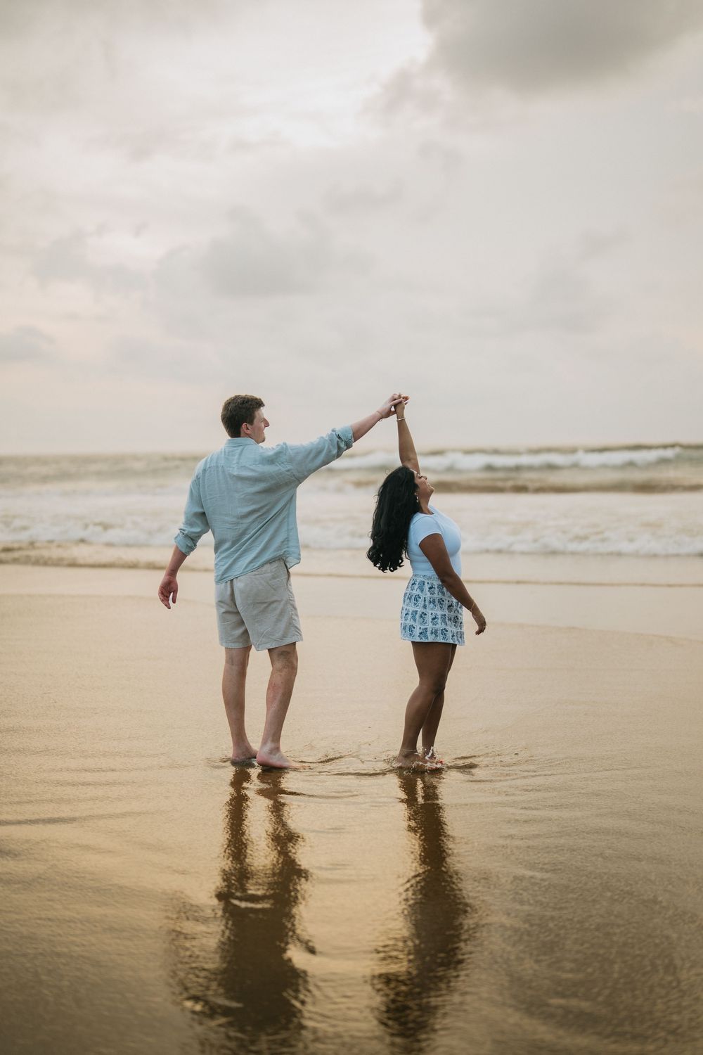 Professional proposal photography at Petitenget Beach Bali.