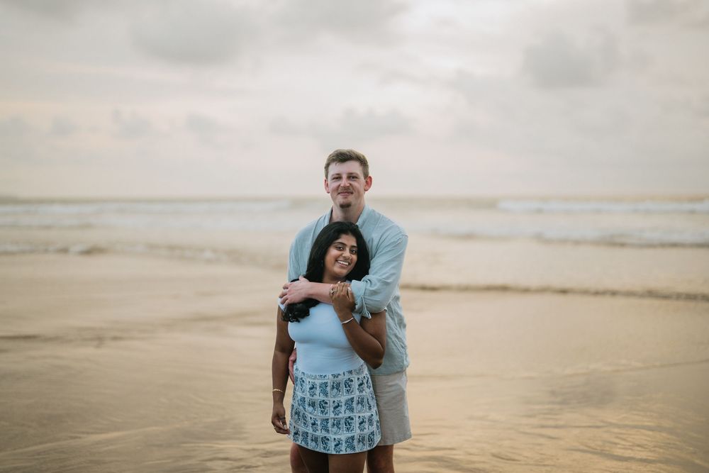 Professional proposal photography at Petitenget Beach Bali.