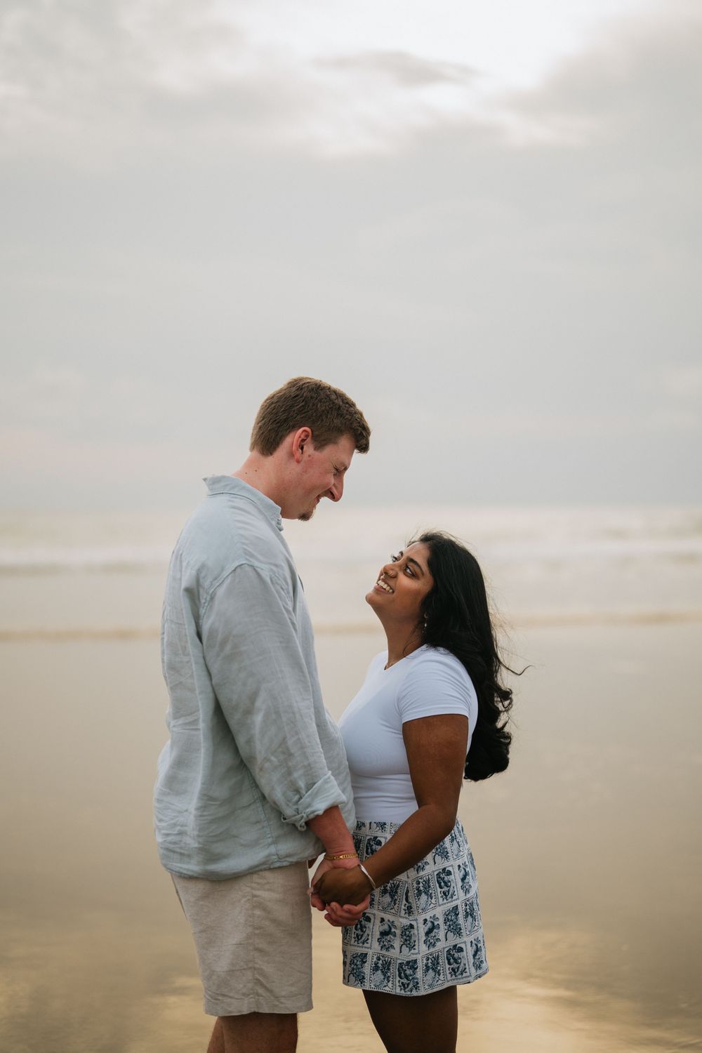 Professional proposal photography at Petitenget Beach Bali.