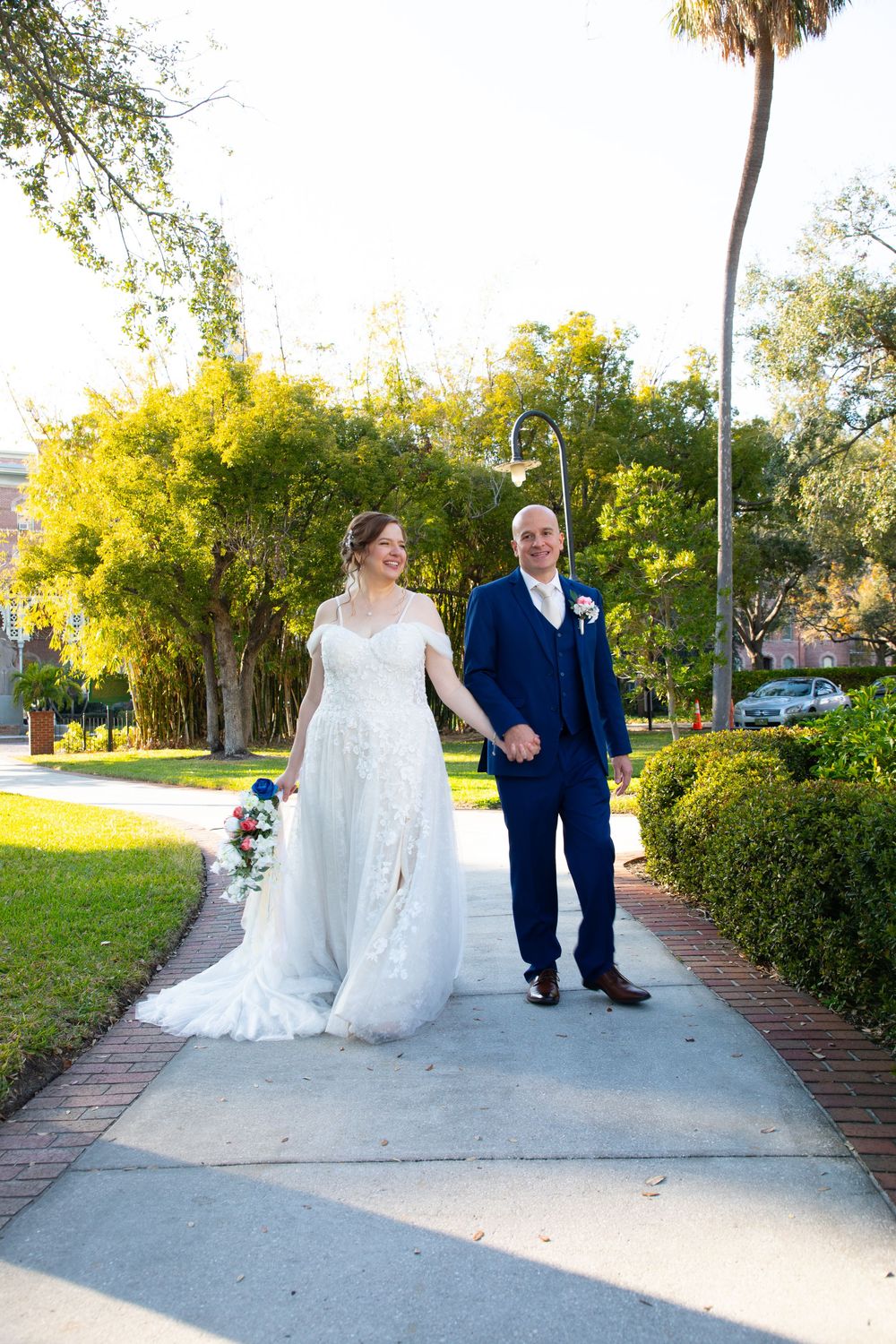Editorial style wedding photography at University of Tampa, Clearwater, St Pete, Sarasota, Naples, and Dunedin, Florida