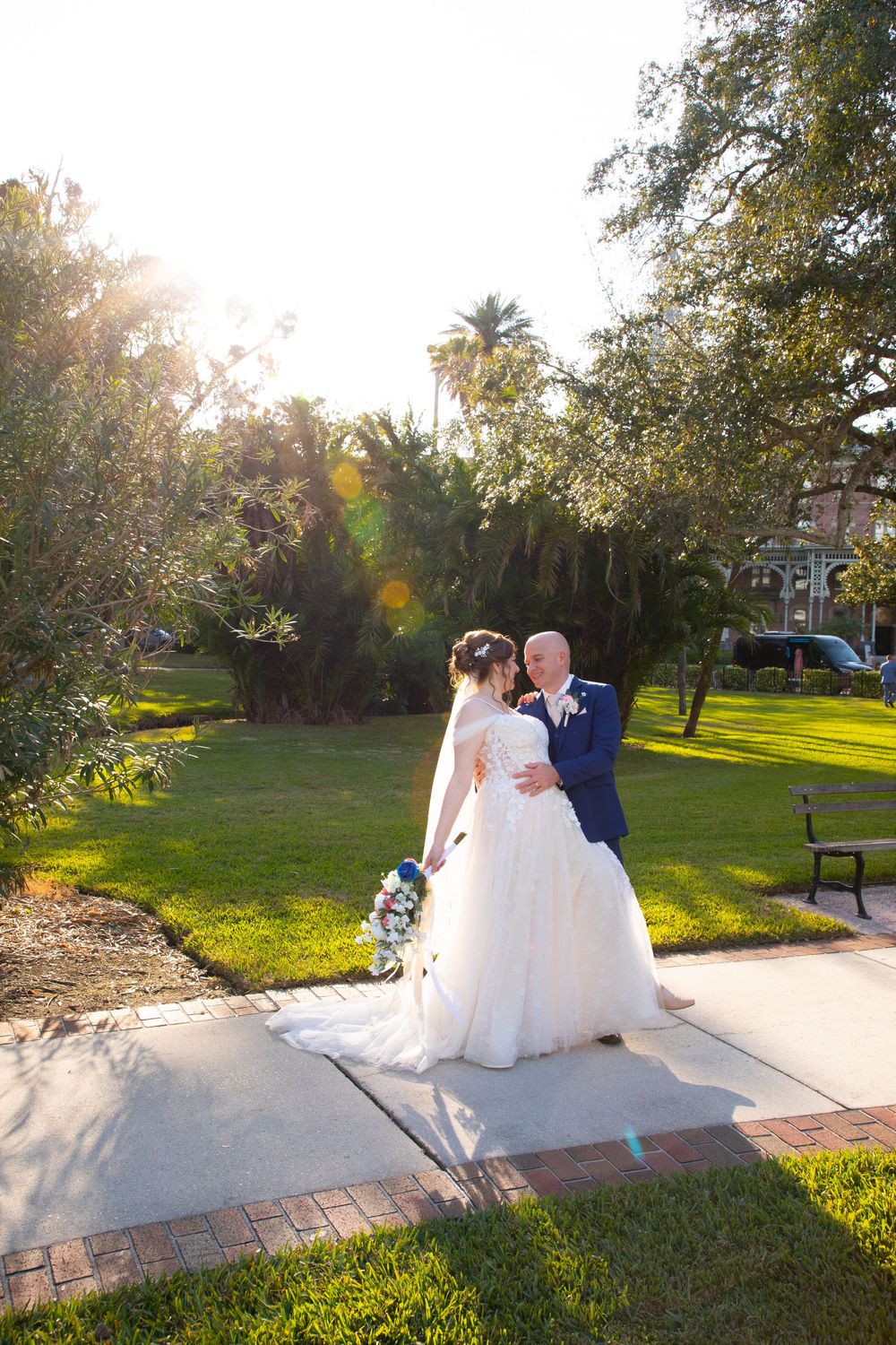 Editorial style wedding photography at University of Tampa, Clearwater, St Pete, Sarasota, Naples, and Dunedin, Florida