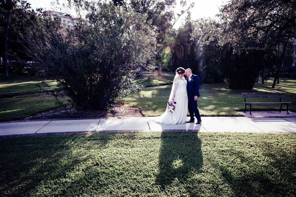 Editorial style wedding photography at University of Tampa, Clearwater, St Pete, Sarasota, Naples, and Dunedin, Florida